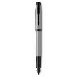 Перьевая ручка Parker IM Achromatic, Grey BT, перо: F, цвет чернил: blue, в подарочной упаковке.