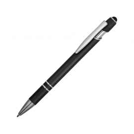 Ручка-стилус металлическая шариковая Sway soft-touch, 18381.07p, Цвет: черный