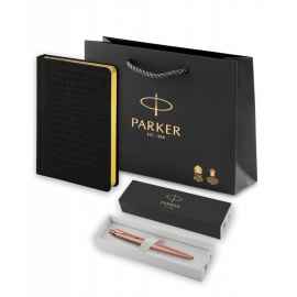 Подарочный набор: Jotter XL SE20 Monochrome в подарочной упаковке, цвет: Pink Gold, стержень Mblue и Ежедневник недатированный А5 чёрный