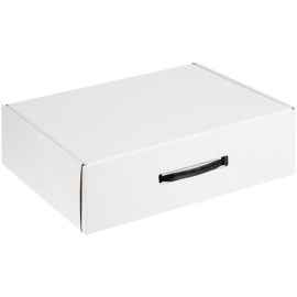 Коробка самосборная Light Case, белая, с черной ручкой, Цвет: белый, черный