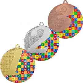 3614-071 Медаль Иствуд с УФ печатью, серебро, Цвет: серебро
