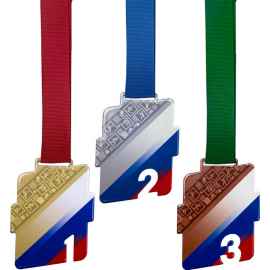 Комплект медалей Родослав 1,2,3 место с цветными лентами