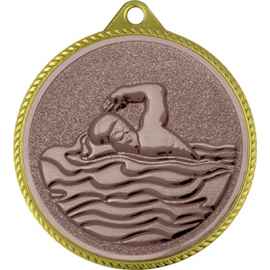 Медаль плавание, золото