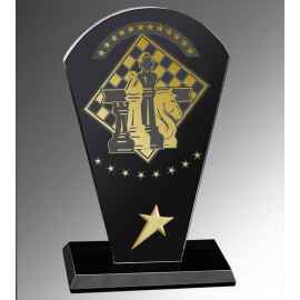 Награда Шахматы с лазерной гравировкой и фольгой, 17 (черный)