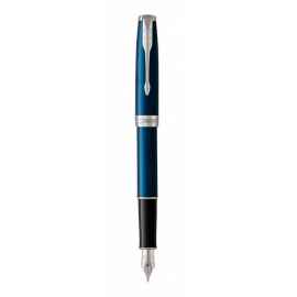 Перьевая ручка Parker Sonnet Subtle Blue Lacquer CT стержень:F, цвет чернил:black, в подарочной упаковке.