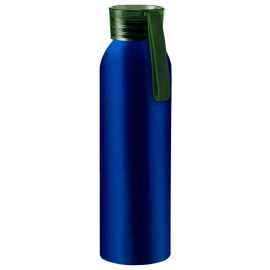 Бутылка для воды VIKING BLUE 650мл. Синяя с зеленой крышкой 6140.02