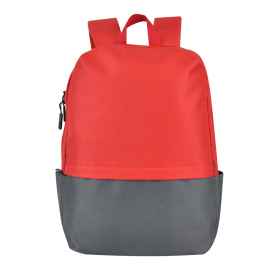 Рюкзак Eclat, красный/серый, 43 x 31 x 10 см, 100% полиэстер 600D, Цвет: красный, серый, Размер: 43 x 31 x 10 см