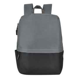 Рюкзак Eclat, серый/чёрный, 43 x 31 x 10 см, 100% полиэстер 600D, Цвет: серый, черный, Размер: 43 x 31 x 10 см