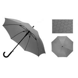 Зонт-трость полуавтомат Wetty с проявляющимся рисунком, 909217, Цвет: серый