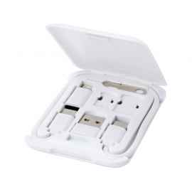 Модульный кабель для зарядки с держателем для мобильного телефона Savvy, 12436101, Цвет: белый