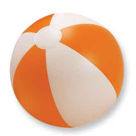 Мяч надувной пляжный, оранжевый, Цвет: оранжевый, Размер: 23.5 см