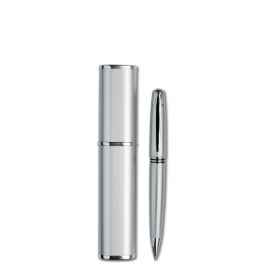 Ручка в футляре, серебряный, Цвет: серебряный, Размер: 14.5x2.1x2 см