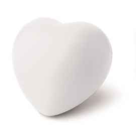Антистресс в виде сердца, белый, Цвет: белый, Размер: 7x6.5x5.5 см