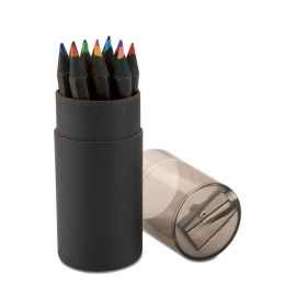 Набор цветных карандашей, черный