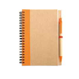 Блокнот с ручкой, оранжевый, Цвет: оранжевый, Размер: 18x13x0.7 см