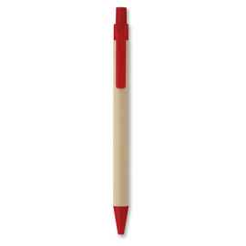 Ручка бумага/кукурузн.пластик, красный, Цвет: красный, Размер: 1x14 см