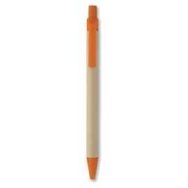 Ручка бумага/кукурузн.пластик, оранжевый, Цвет: оранжевый, Размер: 1x14 см
