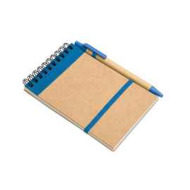 Блокнот с ручкой, синий, Цвет: синий, Размер: 14x9x0.7 см