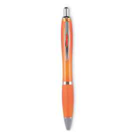 Шариковая ручка синие чернила, прозрачно-оранжевый, Цвет: прозрачно-оранжевый, Размер: 1.3x14 см