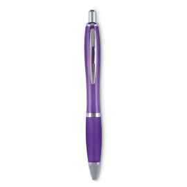 Шариковая ручка синие чернила, прозрачно-фиолетовый, Цвет: прозрачно-фиолетовый, Размер: 1.3x14 см