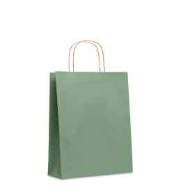 Подарочный пакет средн 90 г/м&#178;, зеленый, Цвет: зеленый-зеленый, Размер: 25x11x32 см