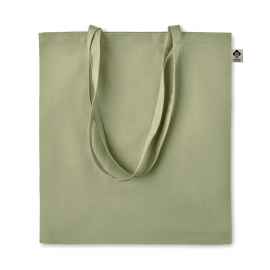 Сумка шоппер из хлопка, зеленый, Цвет: зеленый-зеленый, Размер: 38x42 см