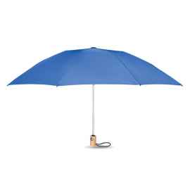 Зонт 23-дюймовый из RPET 190T, королевский синий, Цвет: королевский синий, Размер: 107x61.5 см