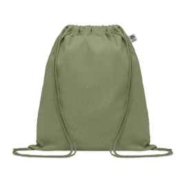 Рюкзак на шнурках, зеленый, Цвет: зеленый-зеленый, Размер: 37x41 см