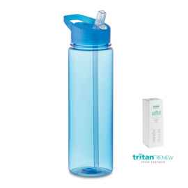 Бутылка 650 мл, прозрачно-голубой, Цвет: прозрачно-голубой, Размер: 6.5x24 см