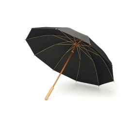 Зонт RPET/бамбук, черный