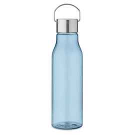 Бутылка RPET 600 мл, светло-голубой прозрачный, Цвет: прозрачный голубой, Размер: 6x23 см