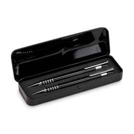 Набор ручек в футляре, черный, Цвет: черный, Размер: 16x5.3x2 см