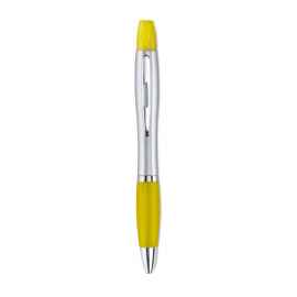 Ручка шариковая 2 в 1, желтый, Цвет: желтый, Размер: 1.2x14.5 см