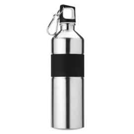 Бутылка для питья, тускло-серебряный, Цвет: тускло-серебряный, Размер: 7x26.5 см