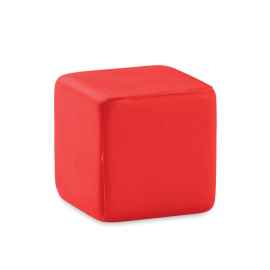 Антистресс 'кубик', красный, Цвет: красный, Размер: 4.5x4.5x4.5 см