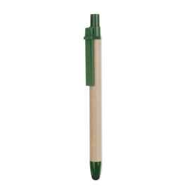 Ручка из картона, зеленый, Цвет: зеленый-зеленый, Размер: 1x13.5 см