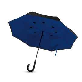Зонт реверсивный, королевский синий, Цвет: королевский синий, Размер: 102x70 см