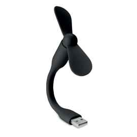 Настольный USB вентилятор, черный, Цвет: черный, Размер: 9x1.5x14.5 см