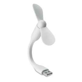 Настольный USB вентилятор, белый, Цвет: белый, Размер: 9x1.5x14.5 см