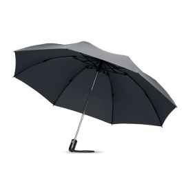 Складной реверсивный зонт, серый, Цвет: серый, Размер: 107x62 см
