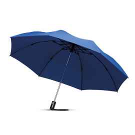 Складной реверсивный зонт, королевский синий, Цвет: королевский синий, Размер: 107x62 см