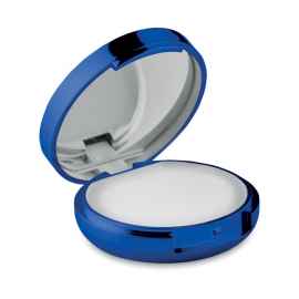 Зеркальце с бальзамом для губ, синий, Цвет: синий, Размер: 4.8x1.6 см