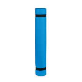 Коврик для йоги 4мм в чехле, синий, Цвет: синий, Размер: 180x60x0.4 см