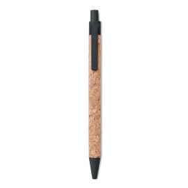 Ручка шариковая пробковая, черный, Цвет: черный, Размер: 1x14 см