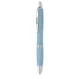Ручка из зерноволокна и ПП, синий, Цвет: синий, Размер: 1.3x14 см