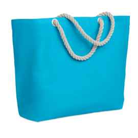 Пляжная сумка с ручками, бирюзовый, Цвет: бирюзовый, Размер: 55x15x39 см