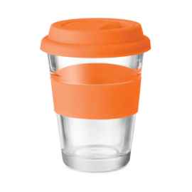 Стеклянный стакан 350 мл, оранжевый, Цвет: оранжевый, Размер: 9x12 см