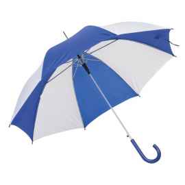Зонтик- трость DISCO & DANCE, Белый/Синий, Цвет: белый/синий