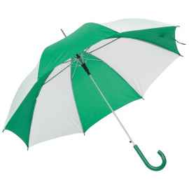 Зонтик- трость DISCO & DANCE, Белый/Зелёный, Цвет: Белый/Зелёный