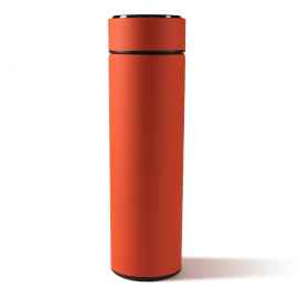 Термос MARK LED soft touch, Оранжевый, Цвет: оранжевый